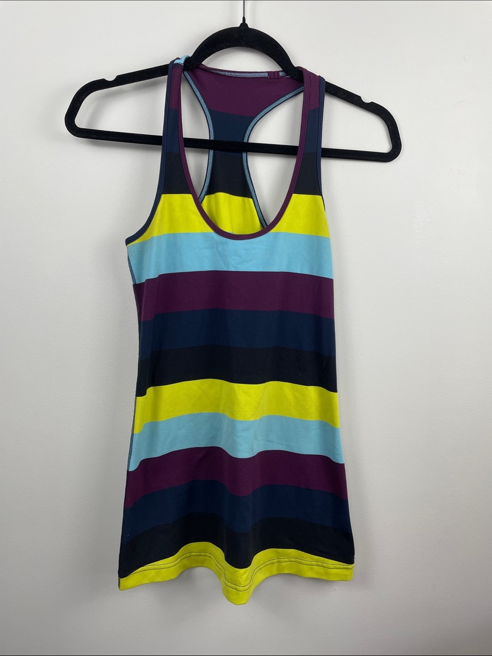 lululemon athletica Striped Racerback Tank - Plum, Navy, Charcoal